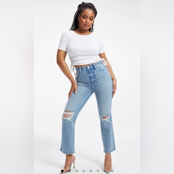 GOOD AMERICAN Curve Straight Jeans - Picture 2 of 15